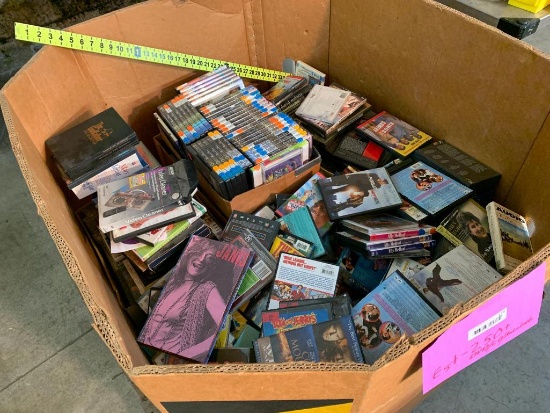 Assorted Multimedia Movies / Audiobooks / DVD's CD's - 250+pcs