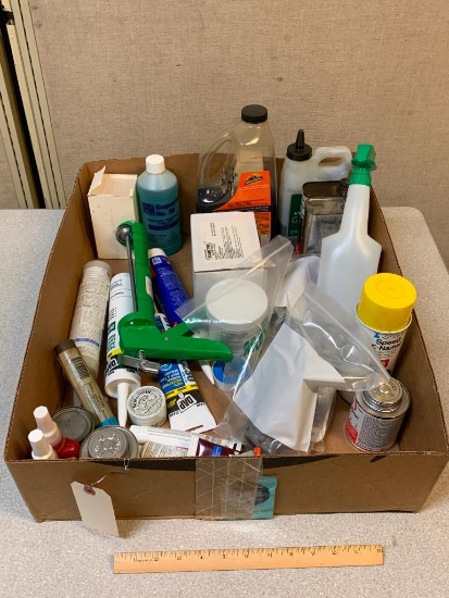 Mixed Supplies / Caulking Gun / Silicone Tubes / Loctite / PVC Cement / Gear Oil