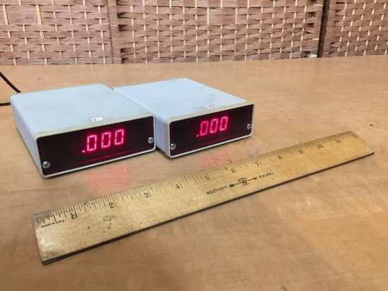 LDS Vacuum Serial LED Panel Meter / Counter - 2 pcs