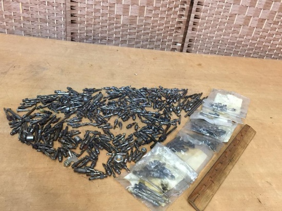 Lot of Aircraft Threaded Collets & Drill Bits 5lbs