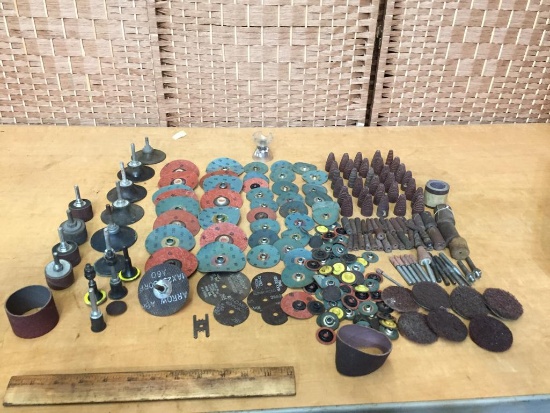 Assorted Sanding Pads / Grinding Rotary Tool Attachments 4lbs