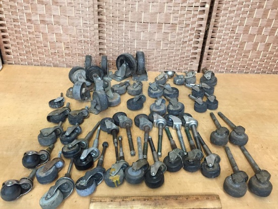 Assorted Rubber Cart Wheels 31lbs