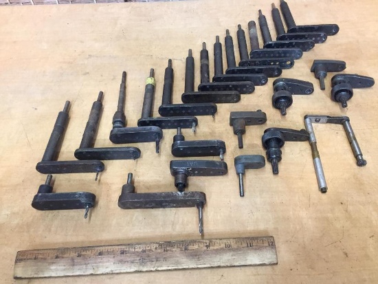 Lot of Aircraft Pancake Offsets Drill Attachments & 1/4in Nut Driver 9lbs
