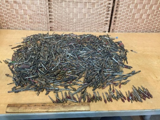 Lot of Aircraft Threaded Collets & Drill Bits