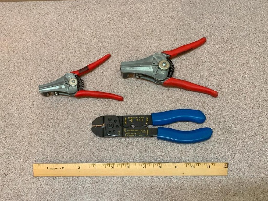 Blue Point Wire Strippers & Wire Cutter / Crimper Tools - 3pcs