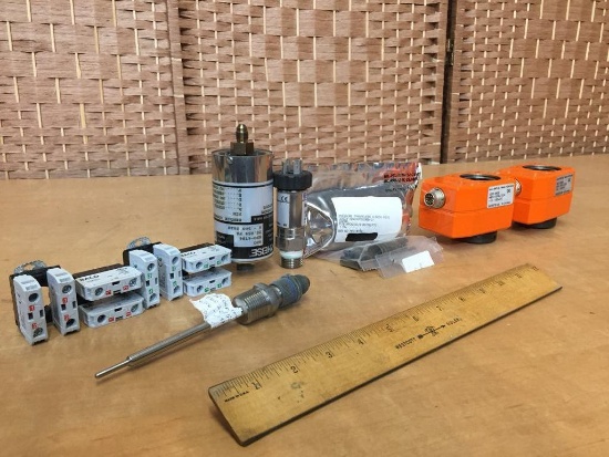 Assorted Sensors / Pressure Transducers / Contact Blocks / Encoders
