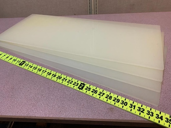 Polypropylene Sheets 13x32x0.375 - 4pcs