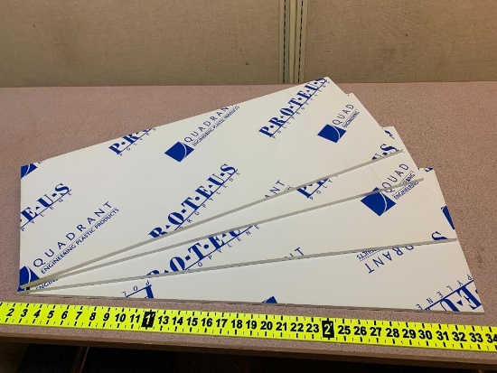 Quadrant Engineering PEWM09 Polypropylene Sheets 13x32x0.375 - 4pcs