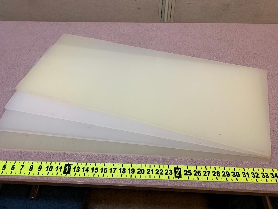 Polypropylene Sheets 13x32x0.375 - 4pcs