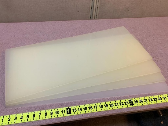 Polypropylene Sheets 13x32x0.375 - 4pcs