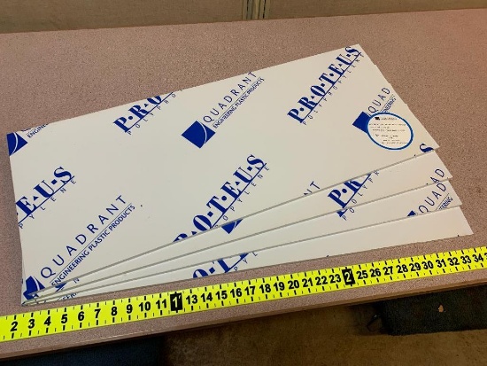 Quadrant Engineering PEWM09 Polypropylene Sheets 13x32x0.375 - 4pcs