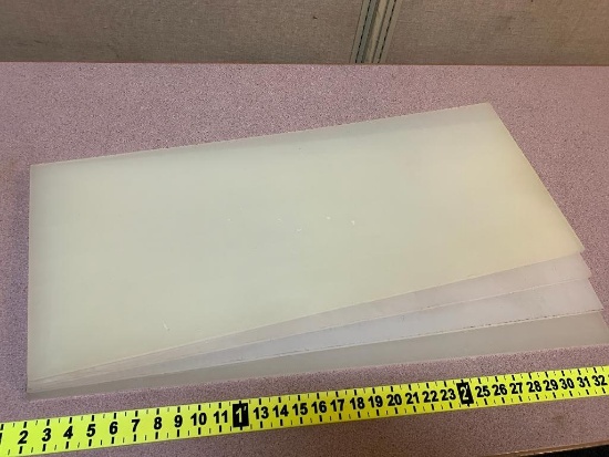 Polypropylene Sheets 13x32x0.375 - 4pcs