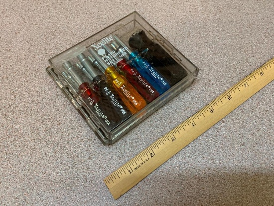 Xcelite PS-120 PS120 11 Piece Compact Convertible Nutdriver Set