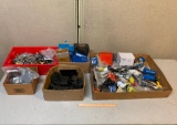 Assorted Hardware / Nuts / Bolts /Washers / Chains / Bike LED's / Locks