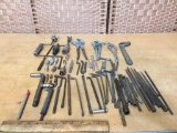 Assorted Tools / Hand Drill / Pliers / Wrenches / Chisels