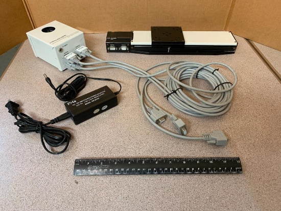 Newmark Systems NSC-1S Single Axis Motion Controller & NLS4-8-16 Precision Linear Stage