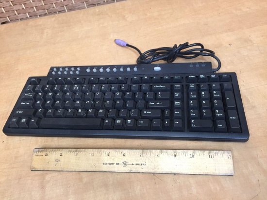 Scorpius LIV Keyboard Black PS/2 Multimedia Keyboard