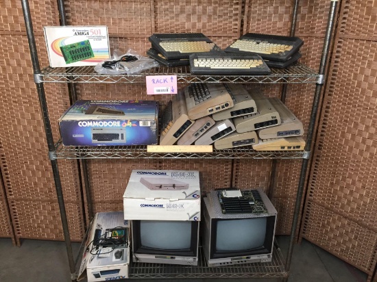 Vintage Computers / Commodore Plus 4 / Commodore 64 / Disk Drives & Monitors / Aquarius Console