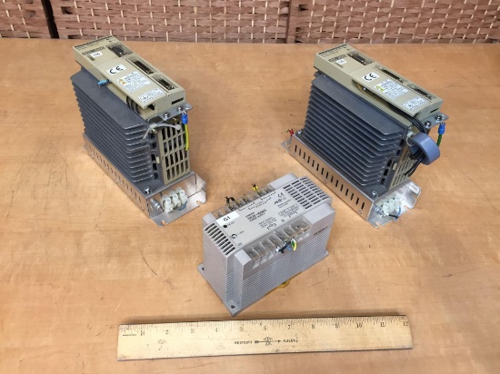 Omron R88D-UA12V AC Servo Drivers & Omron S82K-10024 24VDC Power Supply - 3pcs