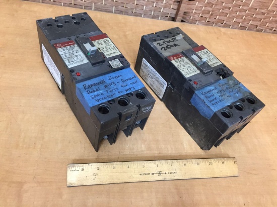 General Electric 250amps Spectra RMS Current Limiting Circuit Breakers - 2pcs