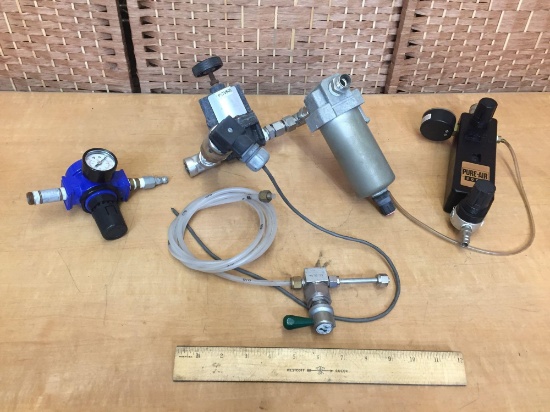 Assorted Pressure Regulators / Viatran Pressure Transducer