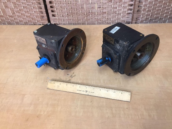 WorldWide Electric Cast Iron Worm Gear Reducers / Speed Reducers - 2pcs