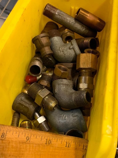 Assorted Brass Fittings / Steel Tubing / Elbows / Reducer