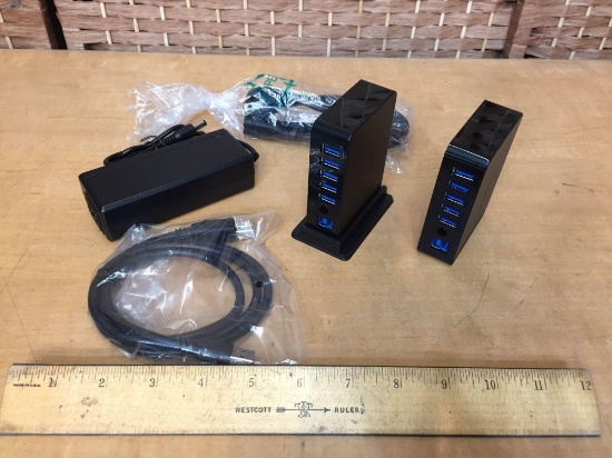 Sabrent HB-U930 7 Port USB 3.0 HUB + 2 Charging ports - 2pcs