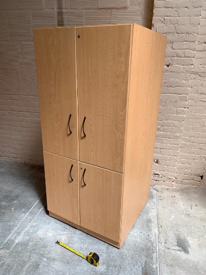 Omni Pacific Large 4 Door Storage Cabinet 30x30x65"H