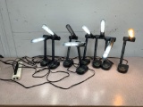 Portable Fluorescent Desk Lamps - 8 pcs
