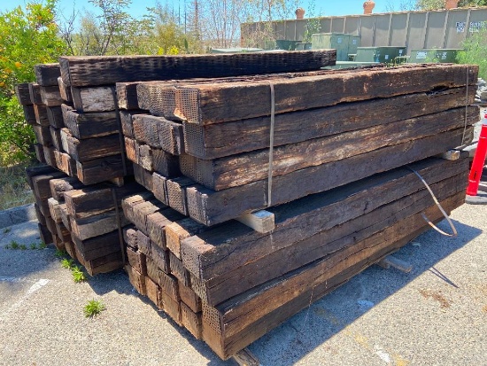 Treated Wood 6" x 9" x 9ft Railroad Ties - 82.pcs