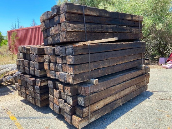 Treated Wood 6" x 9" x 9ft Railroad Ties - 100.pcs