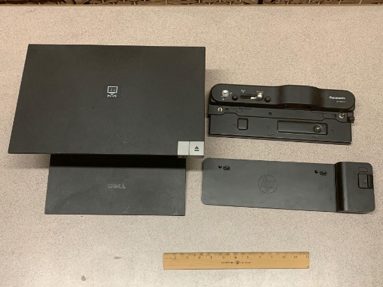 Dell / Panasonic & HP Laptop Docking Stations / Port Replicators - 3pcs