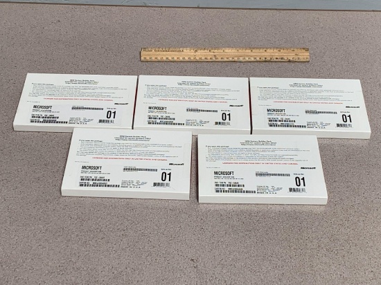Microsoft Windows 7 Pro SP1 x64 OEM System Builder Pack Unopened - 5pcs