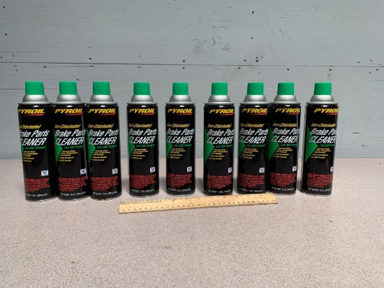 Pyroil Non Chlorinated Brake Pads Cleaners - 9 cans