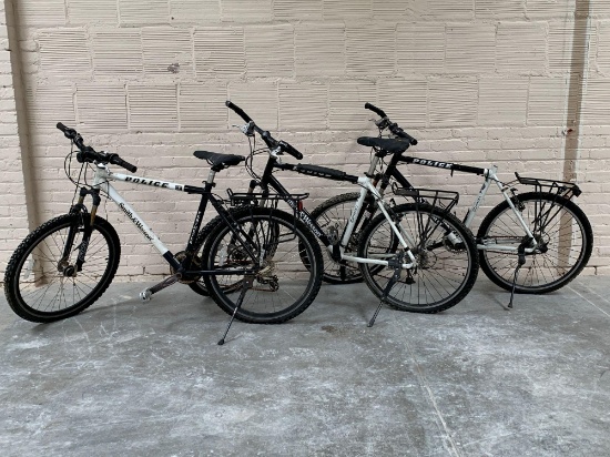 Smith & Wesson Adult Mens Custom Police Mountain Bikes / Bicycles - 3pcs