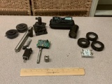 Assorted Optical Test Table Hardware / Posts / Optical Iris / Lenses / Mounts