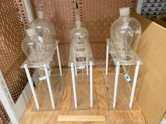 Laboratory Separating Glass Funnels - 8 pcs