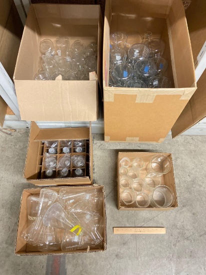 Laboratory Glass Flasks & Beakers - 100pcs