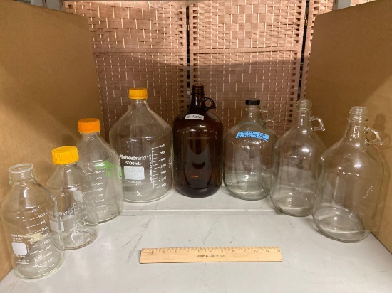 Laboratory Glass Bottles - 8pcs