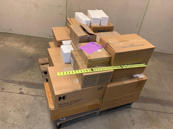 Mixed Pallet of New Laboratory Consumables / Millipore Capsules / Pipets / Culture Tubes / Syringes