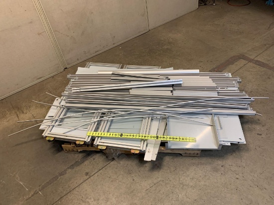 Pallet of 80/20 Aluminum / White Powder Coated Sheets / Stainless Hinges 345lbs