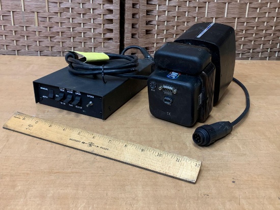 Pelco Motorized Zoom Lens Remote Controller w/ Thorlabs Industrial Camera & Computar Zoom Lens