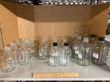 Miscellaneous Laboratory Glassware / Graduated Bottles 1000ml 500ml - 20pcs