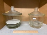 Laboratory Glass Desiccators - 2pcs