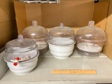 Laboratory Plastic Vacuum Desiccators - 4pcs
