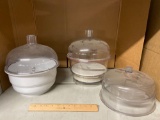 Plastic Laboratory Desiccators - 3pcs