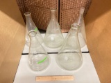 Graduated Laboratory Conical Flasks - 5pcs