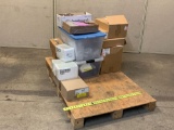 Mixed Pallet of New Laboratory Consumables Glass Test Tubes Well Plates Plastic Bottles Filters