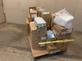 Mixed Pallet of New Laboratory Consumables / Glass Vials / Pipets / Plastic Jars / Test Tubes